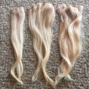 18 Inch blonde Frost Clip in Hair Extensions